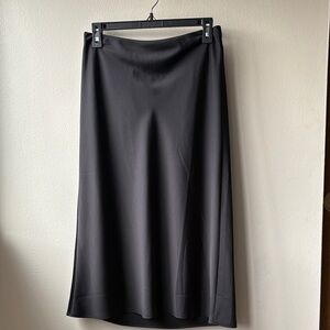 J. Crew Women’s Black Satin Midi Skirt Size Small